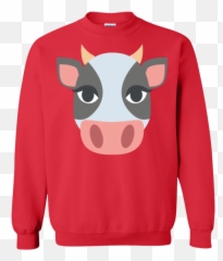 Cow Face Emoji Sweatshirt,Ab Emoji