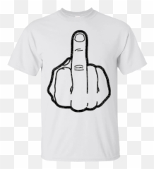 Retro 80s Just Say No To Drugs - Middle Finger Drawing Png Emoji