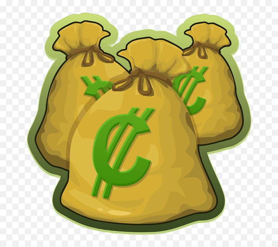 Free Rich Money Vectors - Wealth Bags Of Money Emoji,Sparkle Emoticon