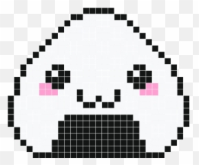 Pixel Art Sushi Kawaii Facile - Kawaii Pixel Art Easy Emoji,Onigiri Emoji
