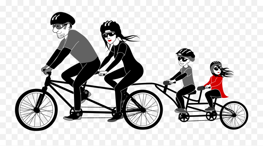 Family Bike Ride Png Png Image With No - Family Cycling Art Emoji,Biking Emoji