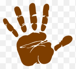 Finger Clipart Large Hand - Transparent Background Handprint Emoji