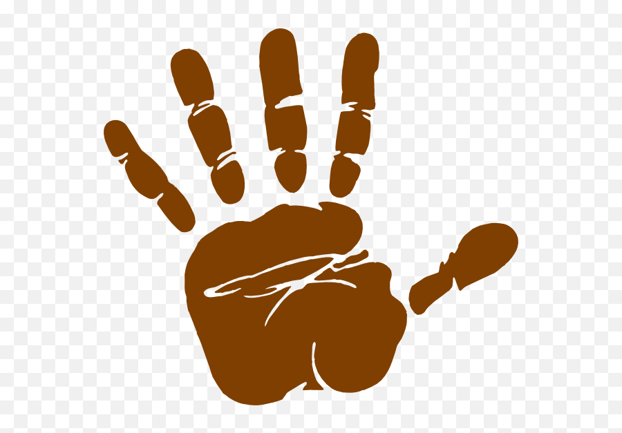 Finger Clipart Large Hand Finger Large - Transparent Background Handprint Clipart Emoji,Finger Bread Emoji