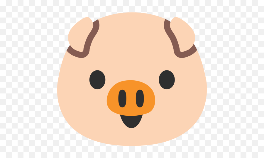 Pig Face Emoji - Android Pig Emoji,Pig Emoji