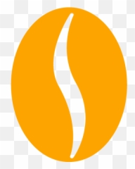 Orange Coffee Bean Icon - Emoji