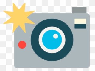 Photo Camera Clipart Flash - Emoji Png