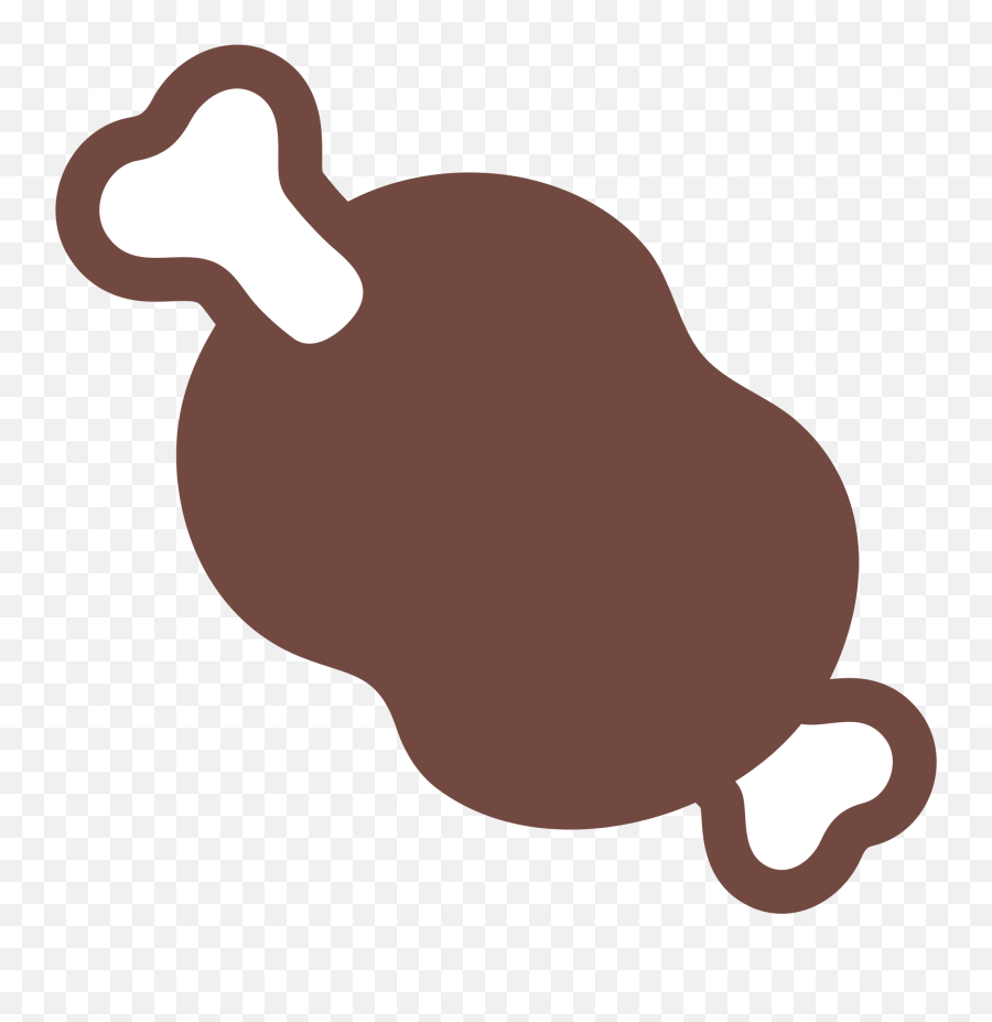 Meat Clipart Emoji Meat Emoji - Paul,Chicken Bone Emoji
