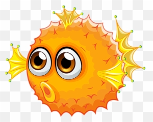 Waliha Lucivi By Dehui Wu - Puffer Fish Cartoon Sticker Emoji,Blowfish Emoji