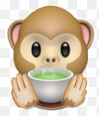Freetoedit Monkey Tea Spillthetea Emojis - Hands On Mouth