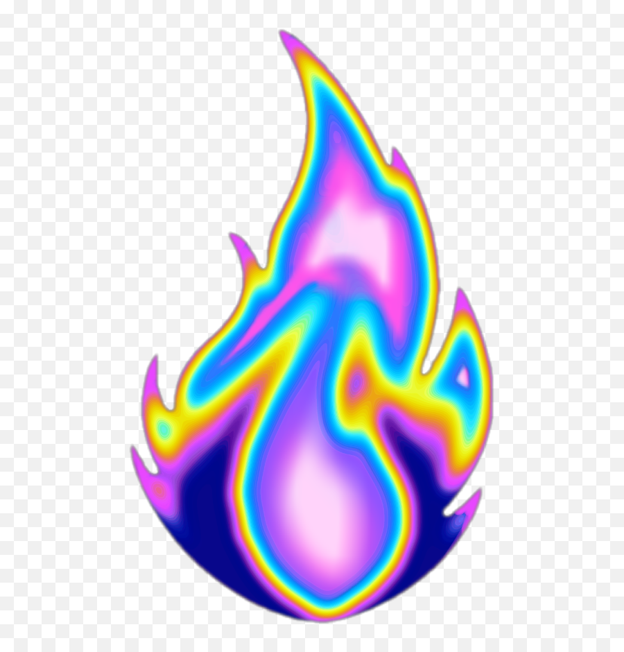 Fire Flame Aesthetic Color Dream Emoji Glitter Glitch - Aesthetic Fire Png,Emoji Flame