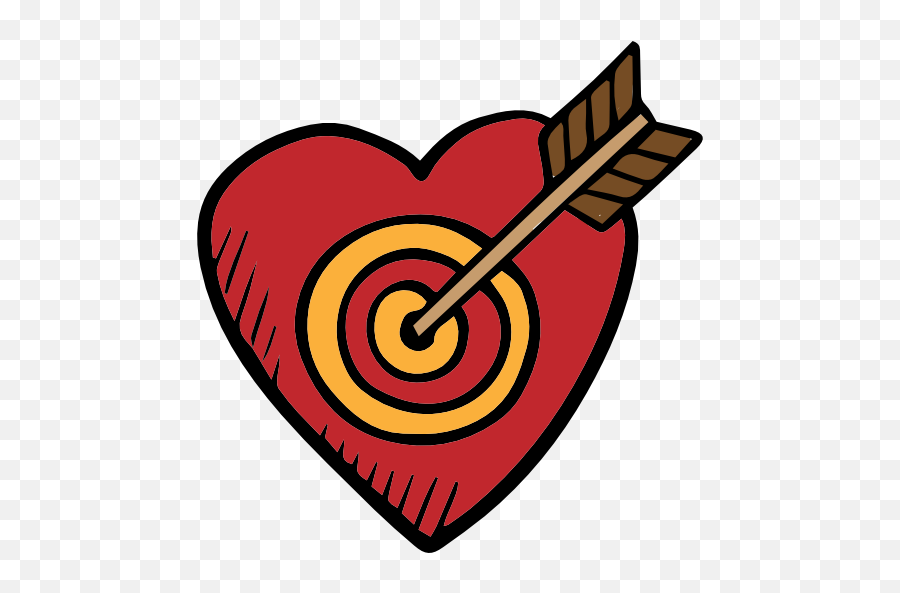 Love Cupid Heart Shaped Target - Heart Shaped Target Png Emoji,Cupid Heart Emoji