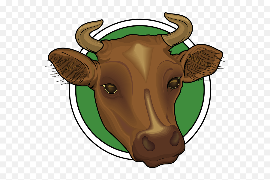 Cattle Clipart Cow Face - Head Of A Cow Png Download Clip Art Cartoon Cow Head Emoji,Cow And Face Emoji