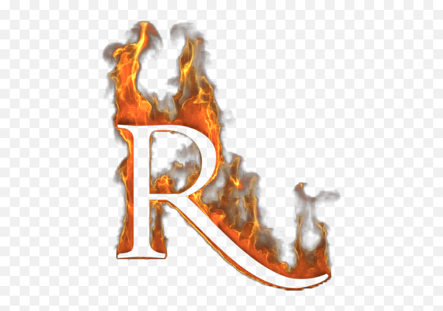 Download Devil Font - Letter R Flame Png Full Size Png Fire Letter R Png Emoji,Flaming Emoji