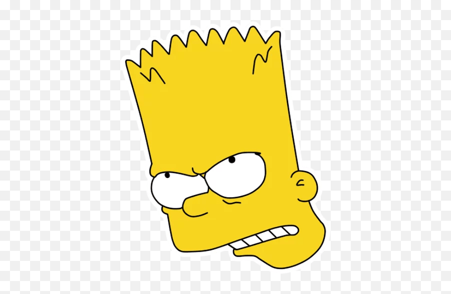 Bart Simpsonu201d Stickers Set For Telegram - Bart Simpson Angry Clipart Emoji,Simpson Emoji