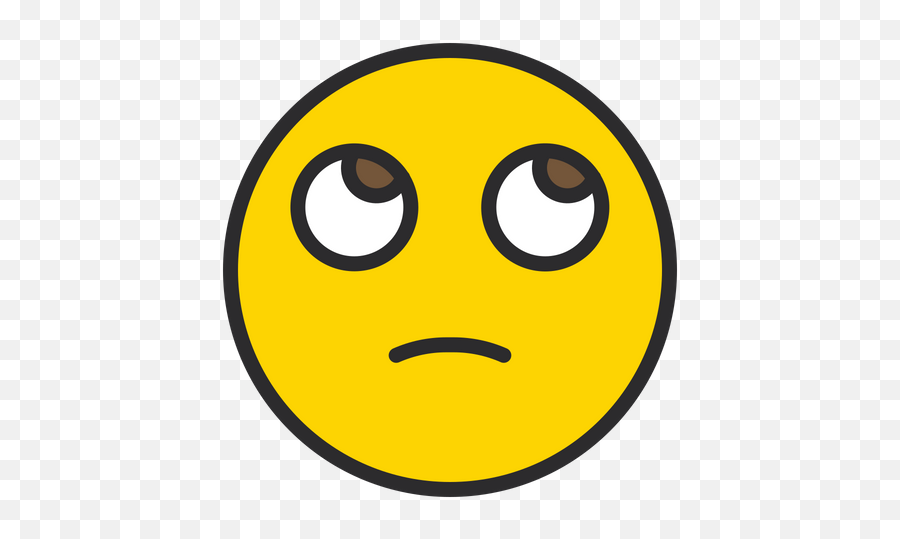 Face With Rolling Eyes Emoji Icon Of Colored Outline Style - Icon,Rolling Eyes Emoji Png