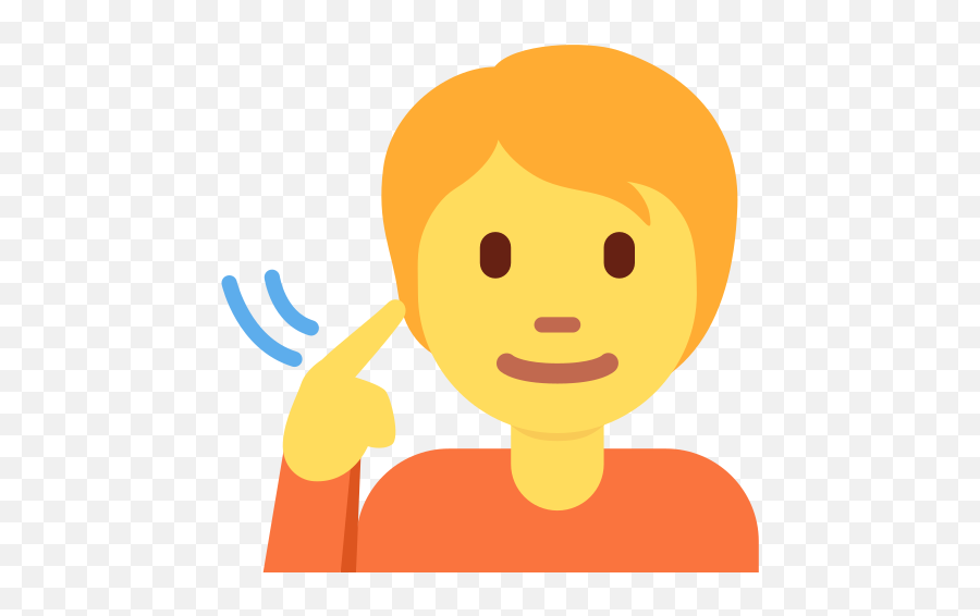 Deaf Person Emoji,Twemoji