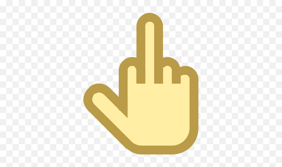 Middle Finger Icon - Sign Language Emoji,Contempt Emoji