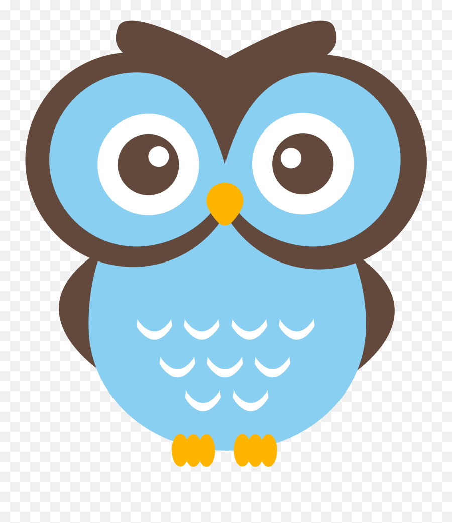 Owl Clip Art Owl And Cartoon Owls Image - Blue Owl Clipart Emoji,2 In The Pink 1 In The Stink Emoji