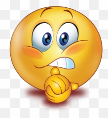 Scared Holding Hands Emoji - Smiley Face Png
