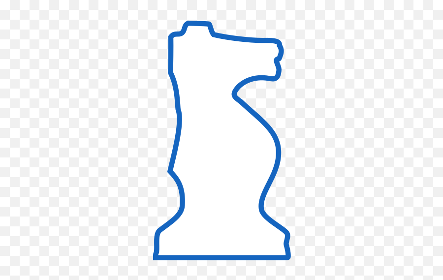 White Silhouette Staunton Chess Piece - Darkness Emoji,Queen Chess Piece Emoji