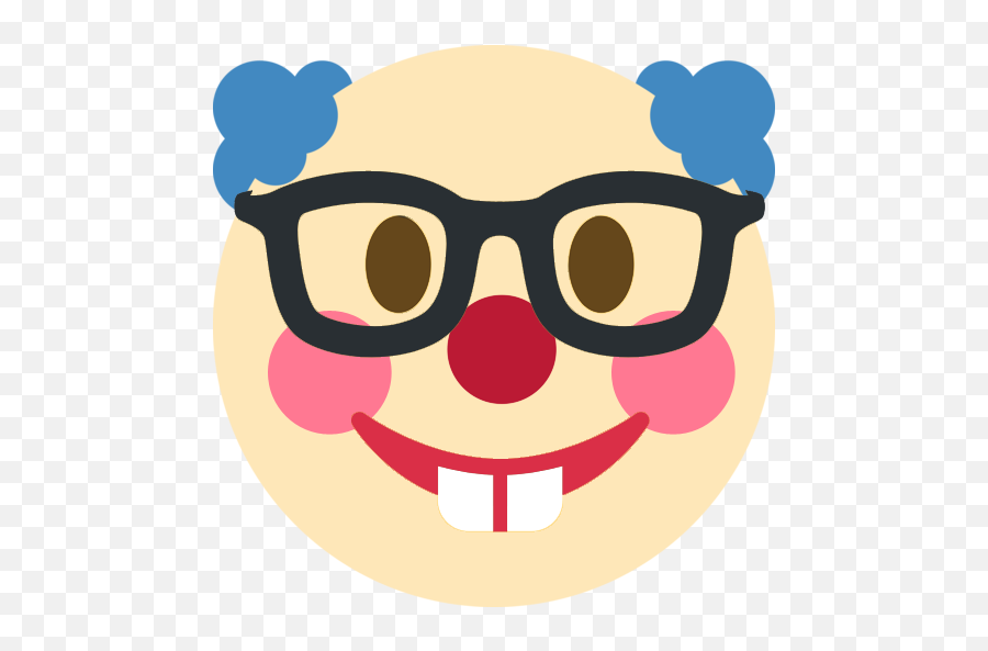 Clownnerd - Nerd Emoji Transparent,Nerd Emoji