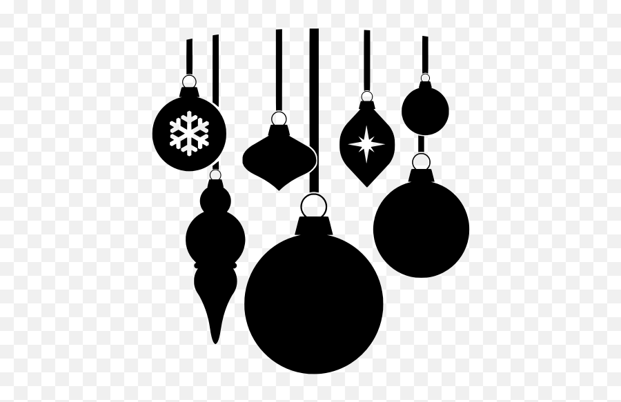 Ornaments 1 - Ornament Black And White Clipart Emoji,Emoji Birthday Presents
