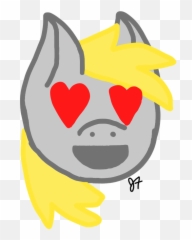 Derpy Heart Eyes Emoji - Cartoon,Eyes Emoji