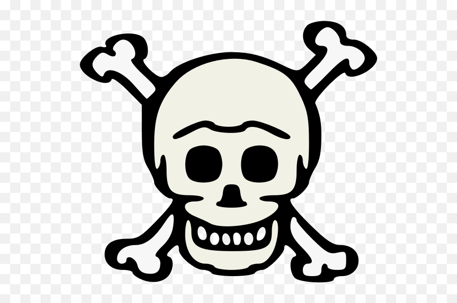 Skull 2 - Easy Pirate Skull Drawing Emoji,Skull Water Skull Emoji