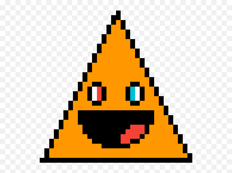Pixilart - Impossible Triangle Pixel Art Emoji,Dorito Emoji