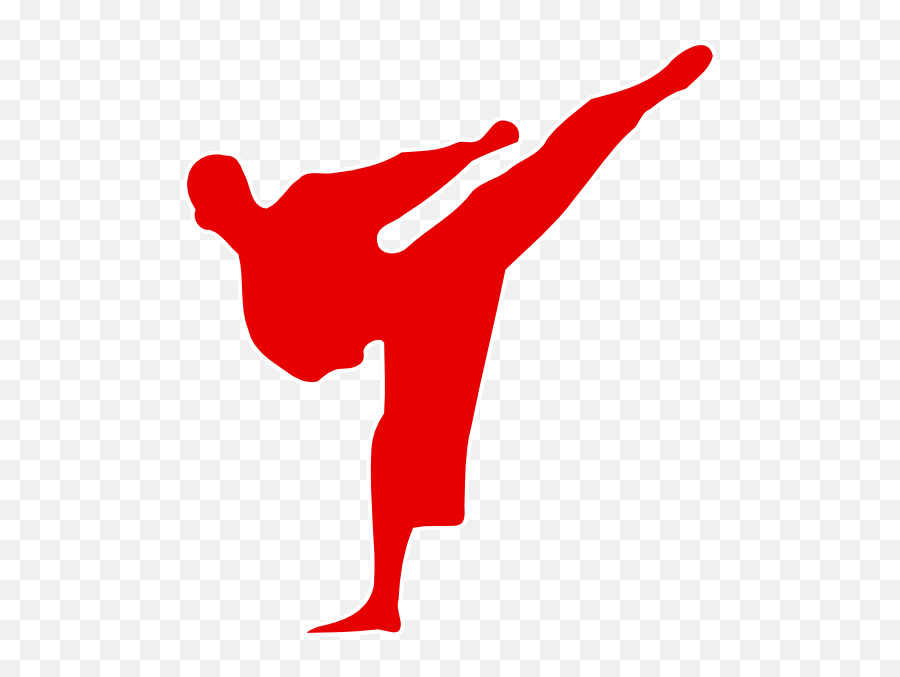 Karate Kick Silhouette - Taekwondo Silhouette Emoji,Karate Emoji Iphone