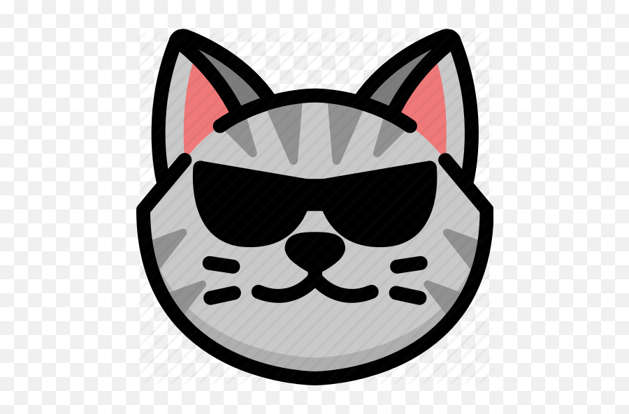 Cat Cool Emoji Emotion Expression - Cool Cat Icons,Free Cat Emoji