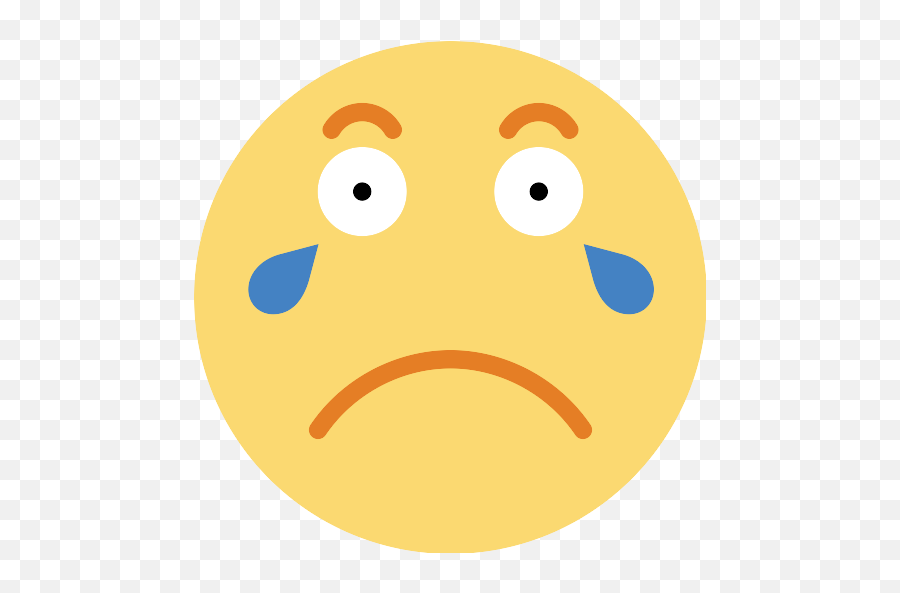 Crying Png Icon - Circle Emoji,How To Type A Crying Emoji