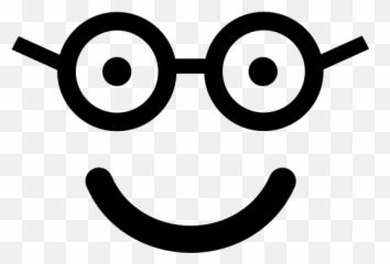 Nerd Happy Smiling Face In Rounded Square Face Icons - Nerd Face Png Emoji,Nerd Face Emoji