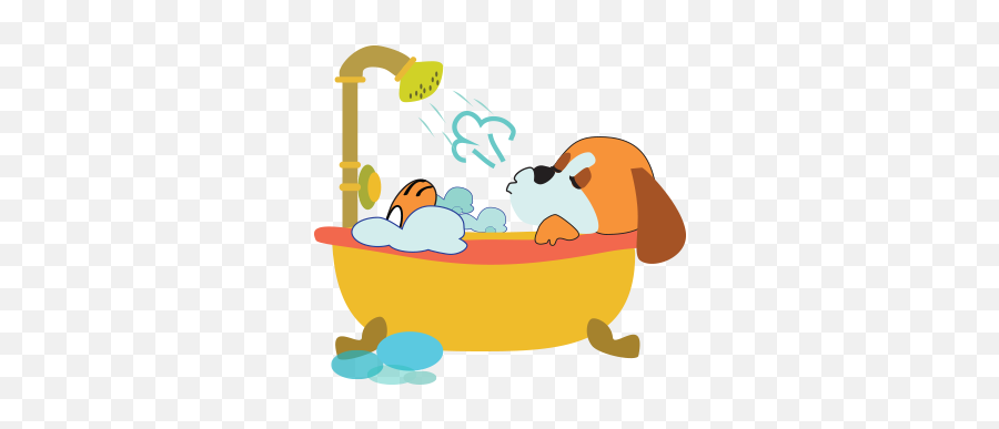 Puppy Love Emoji Stickers By Thuan Bui - Clip Art,Bathtub Emoji