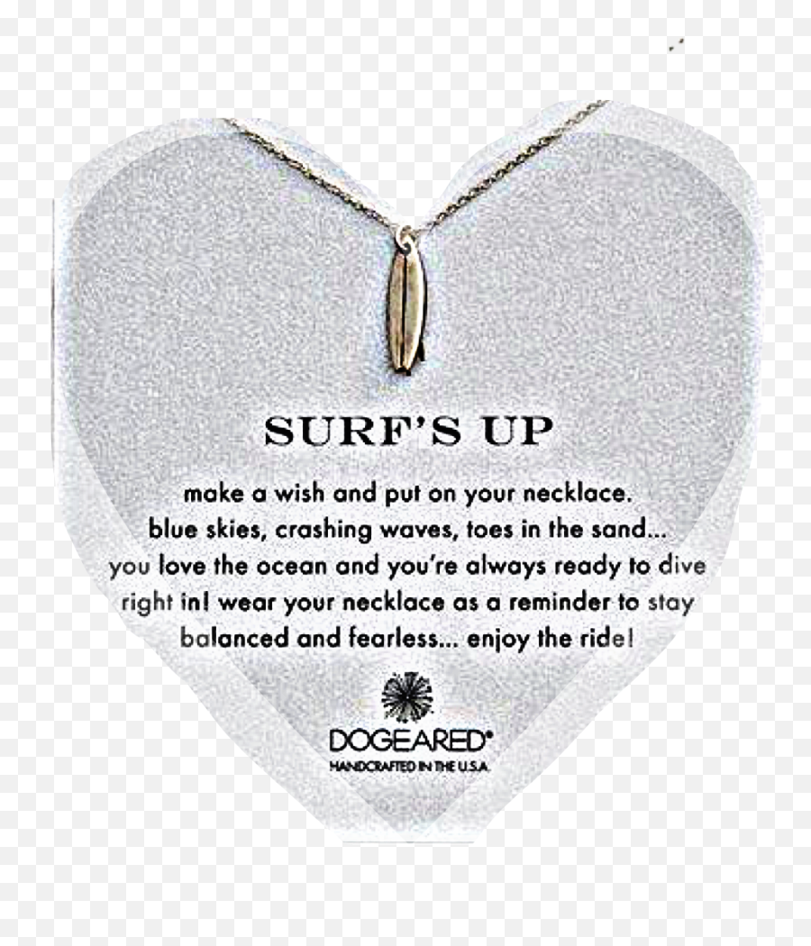Heart Surfboard Surfer Surfsup Necklace - Heart Emoji,Surfs Up Emoji