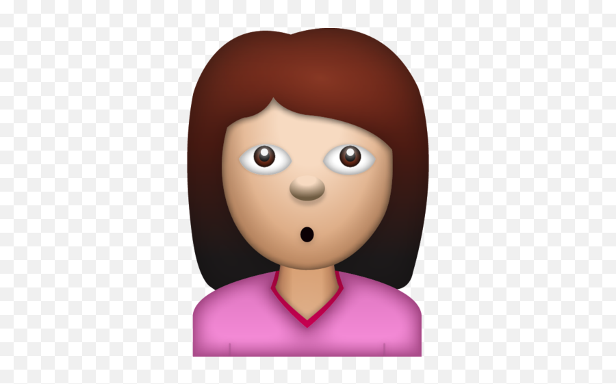 Woman Wondering Face Emoji - Emoji Woman Face,Ar Emoji