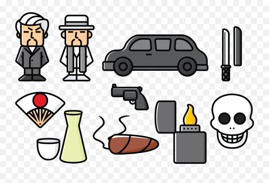 Yakuza Japans Organized Crime Icons - Download Free Vectors Organized Icon Transparent Vector Emoji,Drug Emoticons