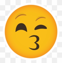Phone Emoji Sticker Kissy Face - Kissing Smiling Eyes Emoji,Shock Face Emoji