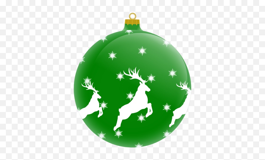 Green Christmas Ornament Vector Image - Christmas Tree Ornament Clipart Emoji,Emoji Christmas Ornaments