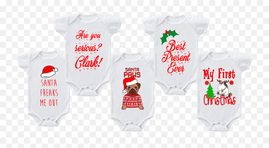 Funny Christmas Sayings Bodysuit Romper - Active Shirt Emoji,Christmas Emoticons For Texting