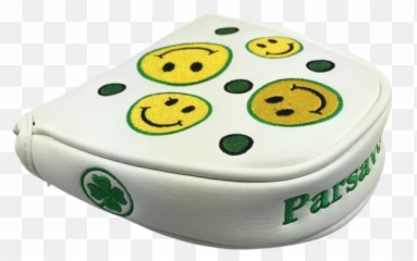 3c Parsaver Deluxe Mallet Putter Cover - Smiley White Mobile Phone Emoji