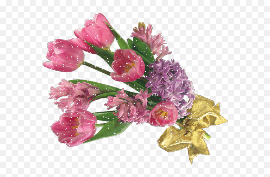 Gif Flores Pink Rumazihozayo Fleurs Gifs - Miss You Flowers Gif Emoji,Flower Emoticons