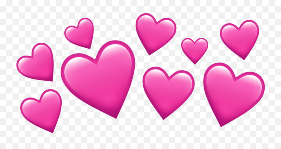 Pink Heart Emoji Png - Hearts Over Head Png,Pink Heart Emoji Png