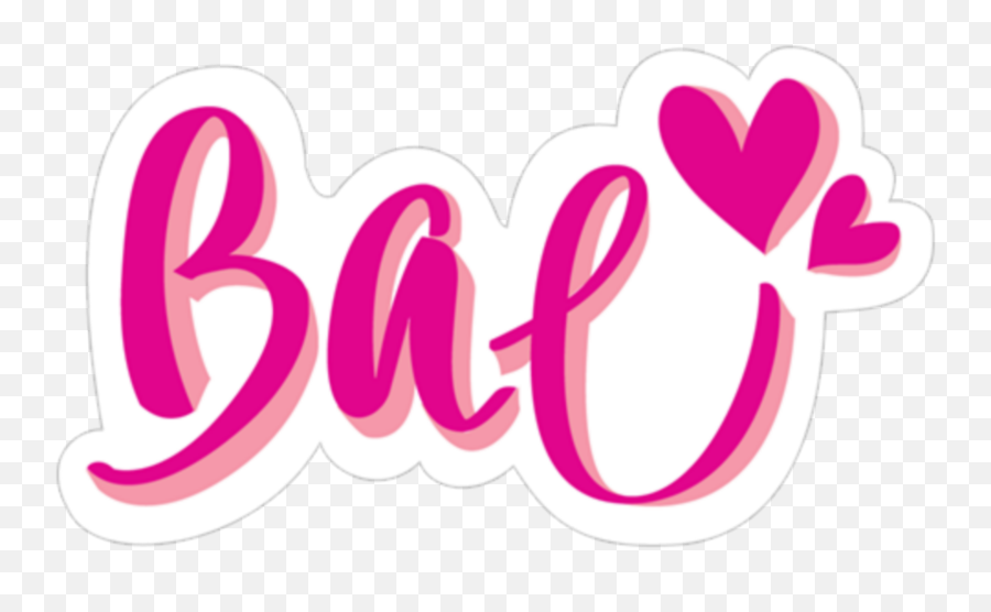 Girly Cute Sticker Pink Tumblr Beach - Heart Emoji,Boobie Emoji