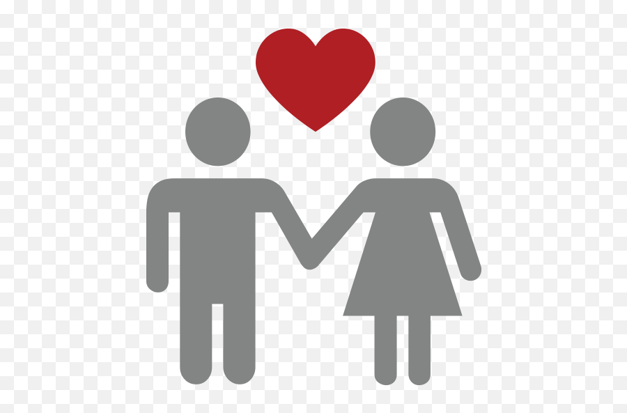 Couple With Heart Emoji For Facebook - Emoji Couple,Emoji Couple