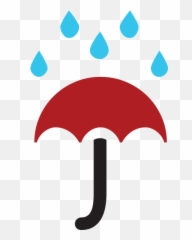 Umbrella With Rain Drops Emoji For Facebook Email Sms - Red Umbrella Emoji,Umbrella Emoji