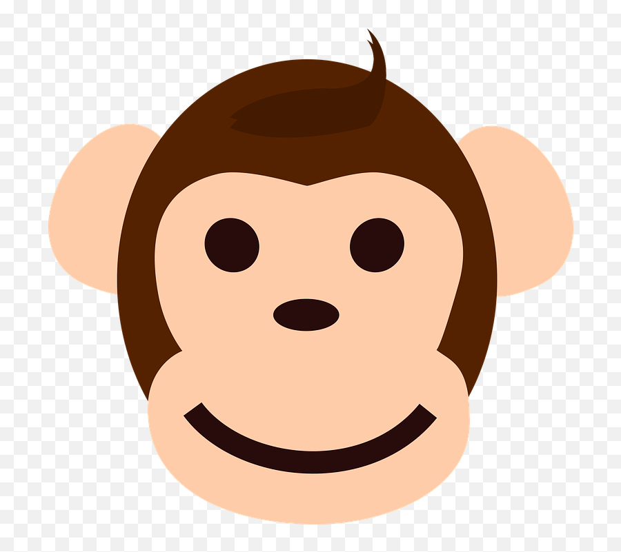 Free Laugh Laughing Vectors - Cartoon Monkey Logo Transparent Emoji,Laughing Emoji