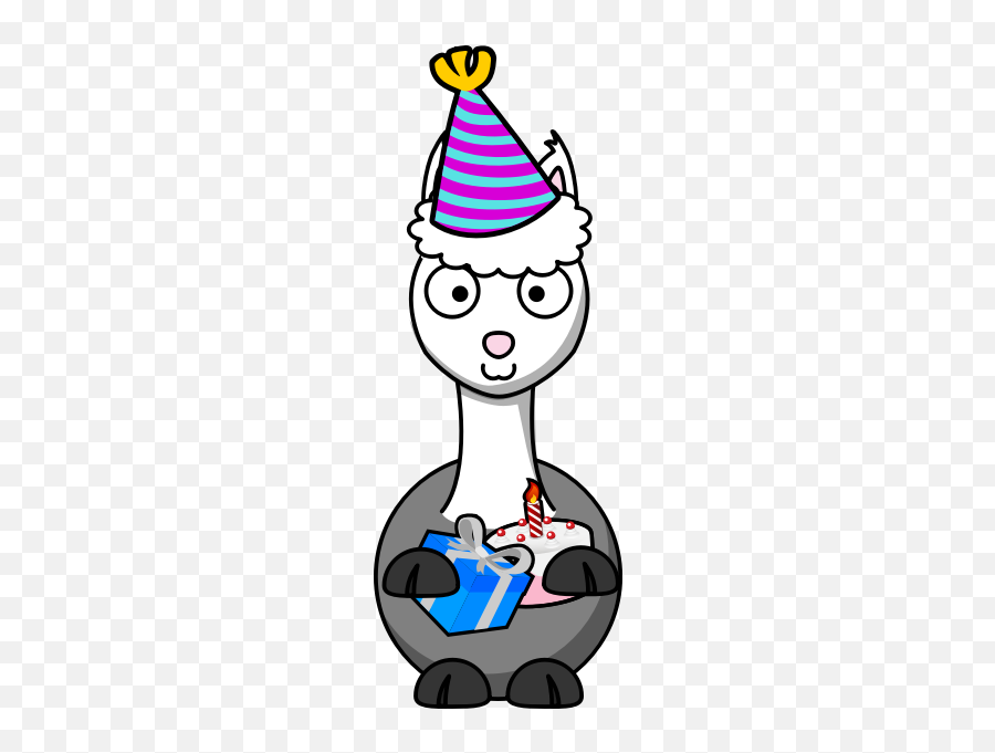 Alpaka 5 2017081133 - Cute Cartoon Llama Emoji,Facebook Birthday Emoji