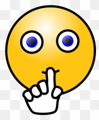 Emoticon Quite Quiet - Quiet Mouths Clipart Emoji,Eyes Emoji