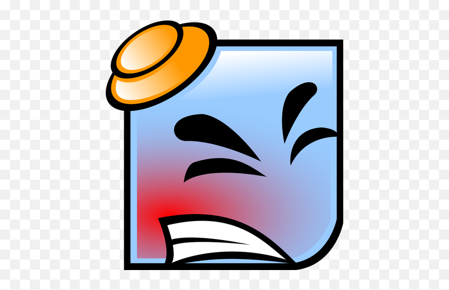 Angry Blue Emoji - Clip Art,Emoji
